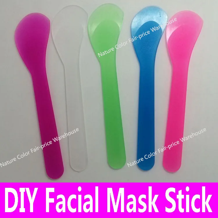 

1 piece Facial Mask Stick Cosmetic Spatula Scoop DIY Face Mask Spoon Beauty Makeup Mixing Tools White Pink Wholesale Retail 13cm