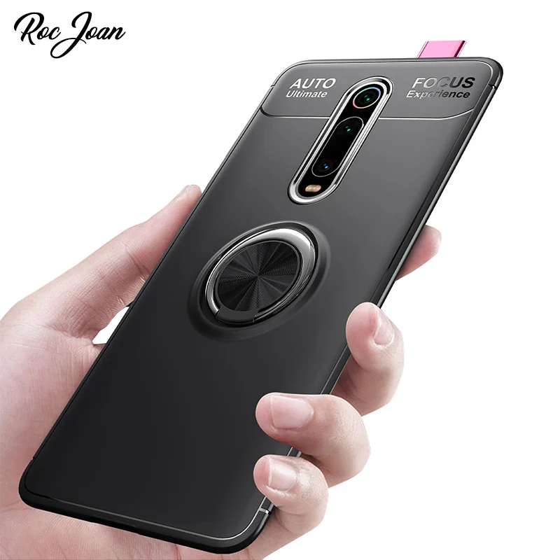 

Phone Case for Xiaomi Redmi K20 Pro Note 4 4X 5 6 7 4A 6A Mi 8 Lite 9 SE Max 3 Mix 2S Pocophone F1 Finger Ring Holder TPU Cover