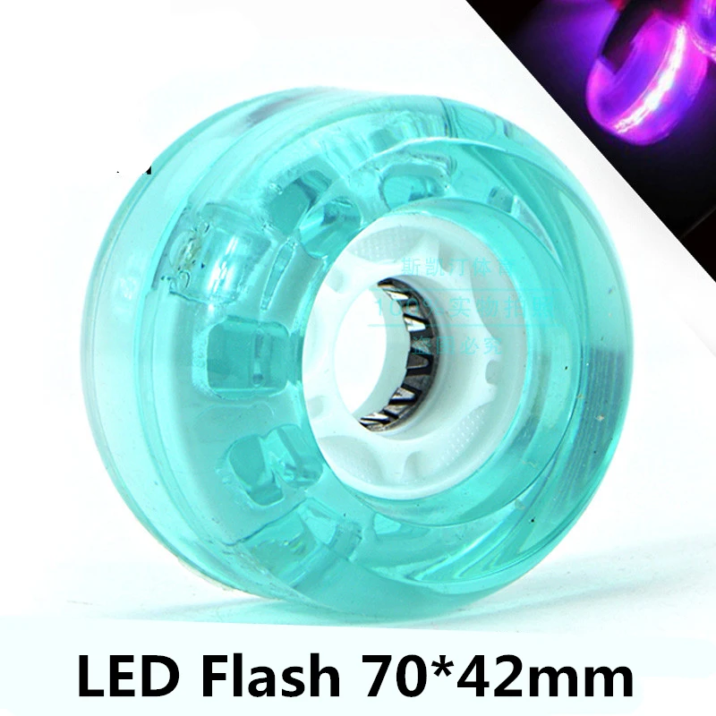 

4 Pieces Drift Board LED Flash Shining Wheel For Freeline Drift Board Skateboard Cruiser Long board Wheels 72mm x 42mm