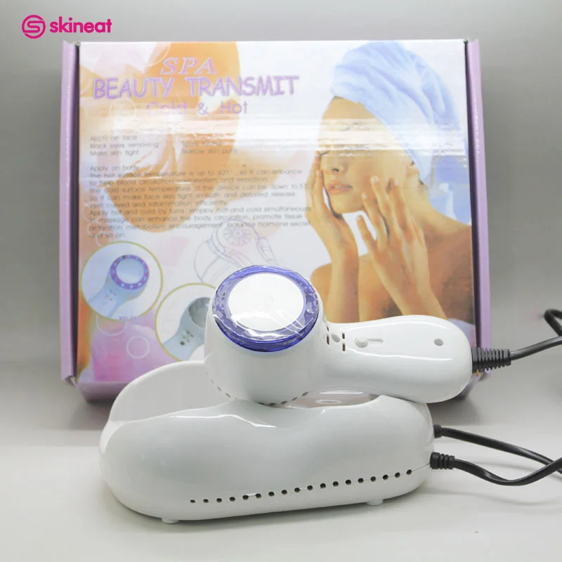 

Skineat Blue LED Light Cold Hammer Massager Cryotherapy Professional Facial Beauty Machine Spa Face Tightening Anti-wrinkle