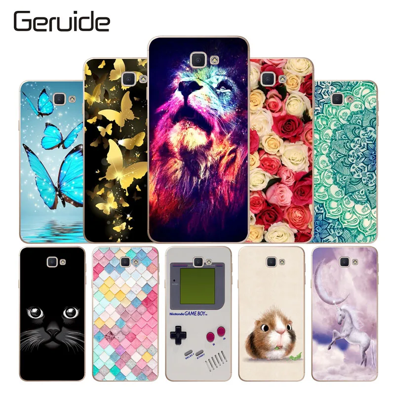 

Geruide For Samsung Galaxy J5 Prime Case Silicon Soft TPU Cover Printed Lion Case For Samsung Galaxy J5 Prime Duos G570F 5.0