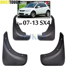 Conjunto moldado aletas de lama do carro para suzuki sx4 hatch 2007 - 2013 mudflaps respingo guardas lama aleta fender frente traseira estilo