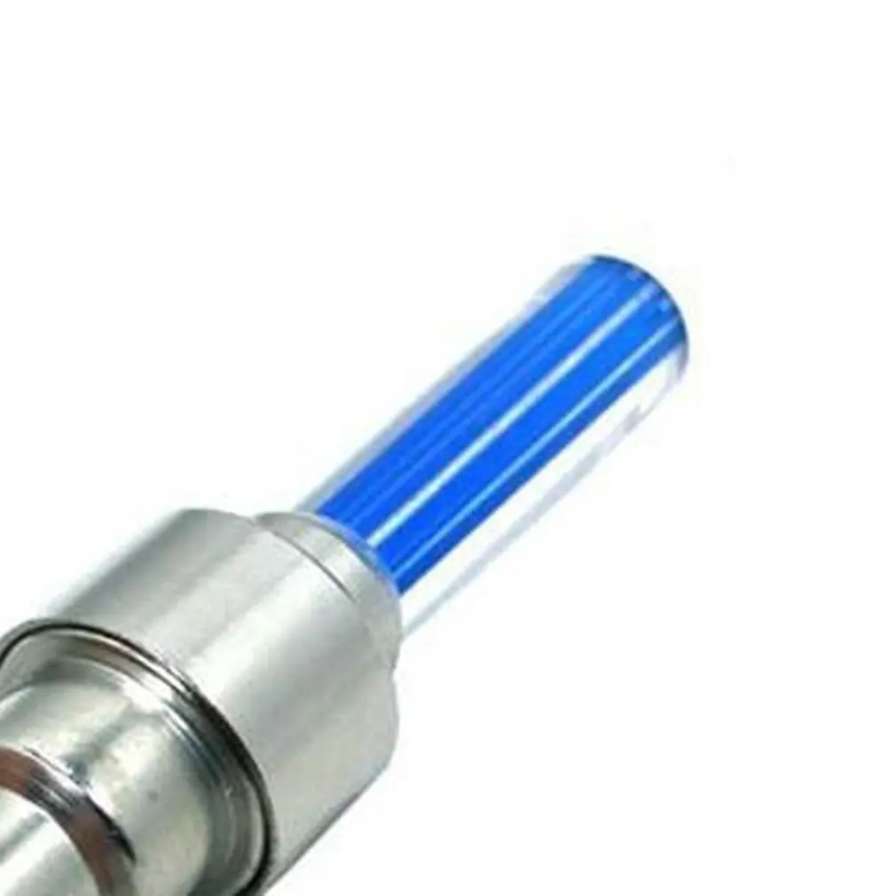 Top 1PCS LED Super Bright Bike Bicycle Tyre Wheel Valve Cap Light LED Tyre Tire Valve Caps Wheel Spokes Light 2