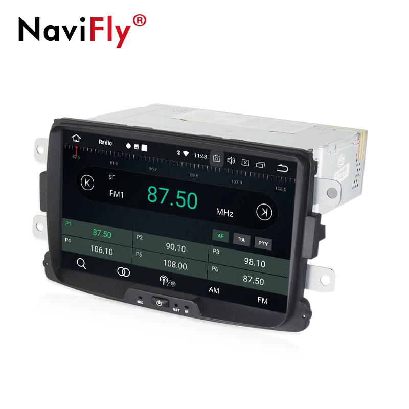 Clearance NaviFly 4GB+32GB 8"HD Android8.0 Eight core car radio player gps navigation for Lada Xray 2/Dacia/Duster/Logan/Sandero 2