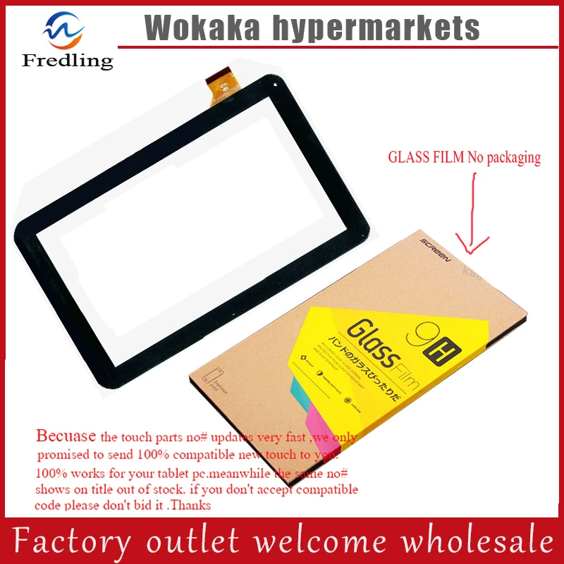 

Tempered glass protector film+New Touch Screen For 10.1" Supra M12AG 3G Tablet Touch Panel digitizer glass Sensor Replacement