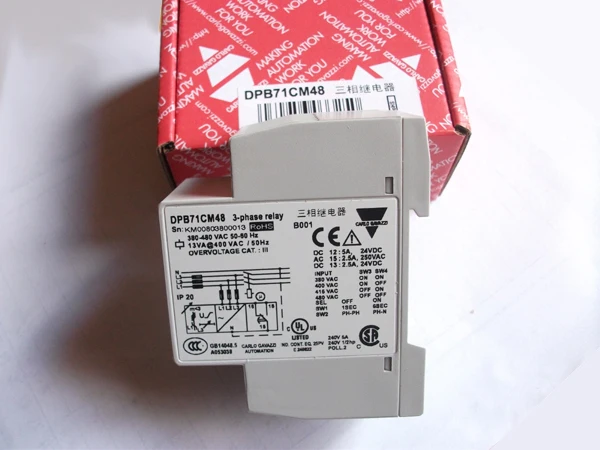 CARLO GAVAZZI трехфазное реле защиты таймер DPA51CM44 DAA51CM24B001 DPB71CM48