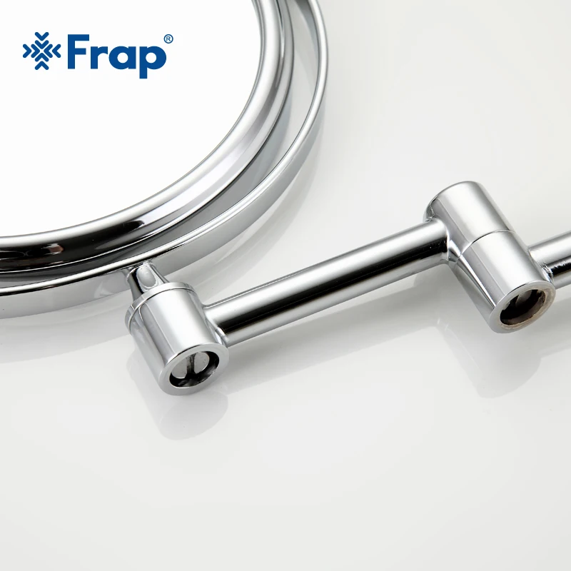 Billige FRAP Bad Spiegel moderne badezimmer make up spiegel vergrößerung spiegel mit verlängern arm wand montiert chrom bad zubehör