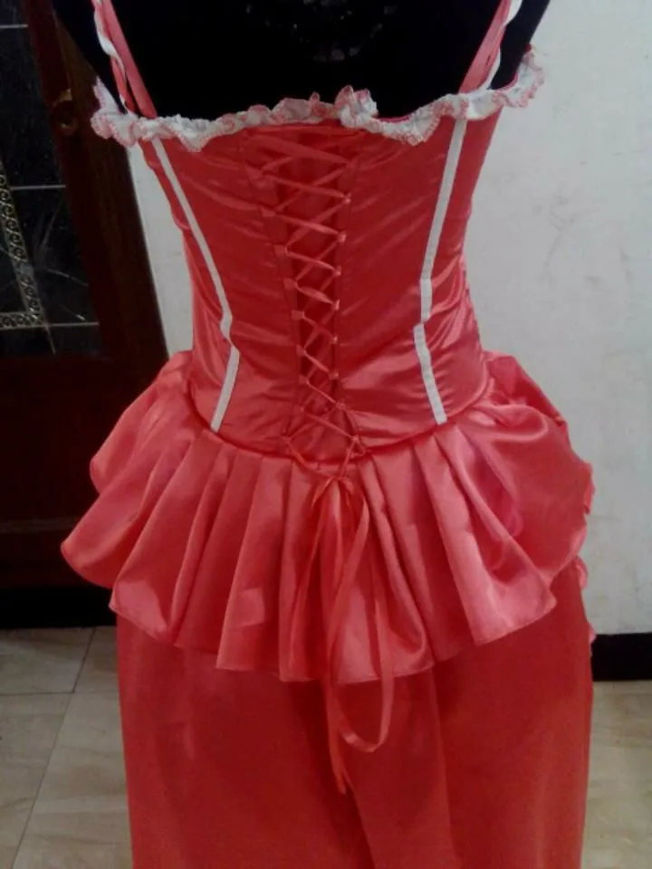 Маскарадный костюм для женщин в стиле «фантазия» на заказ, красный костюм на Хэллоуин