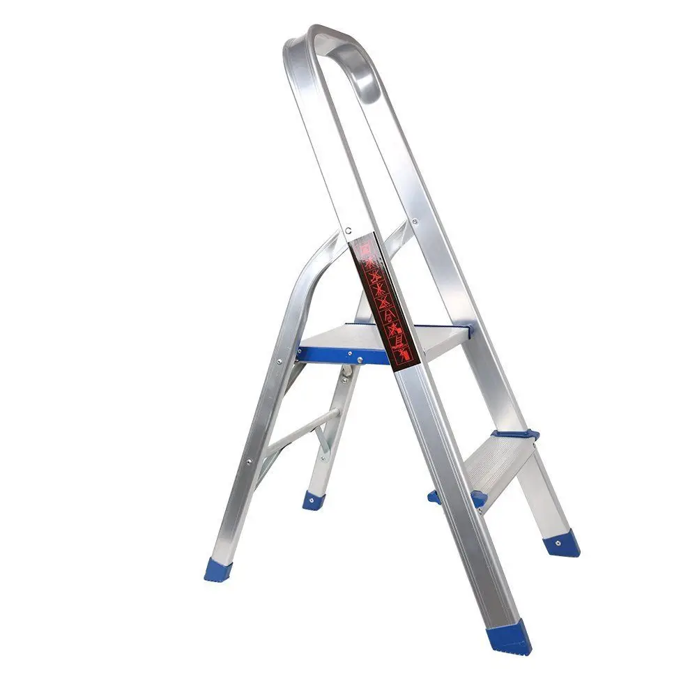 Portable Non-slip 2 Step Ladder Folding Aluminum Step Stool 330Lbs Load Capacity 