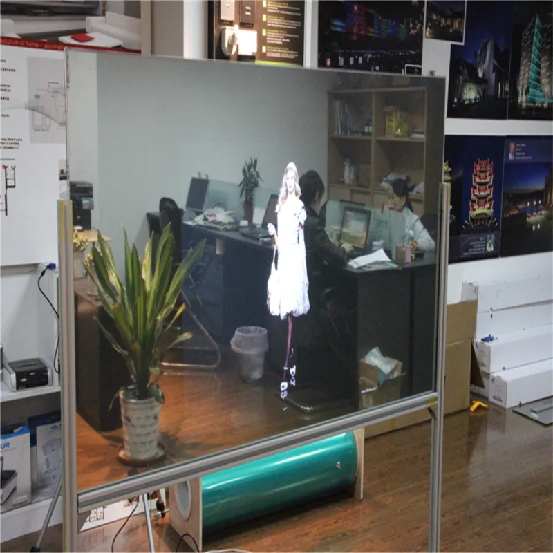 1.52x15m Mirror /Black Projection Screen for POS Display in stock in
