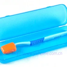 Портативный держатель зубной щетки для путешествий, кемпинга, пеших прогулок, ванной комнаты, пластиковая крышка, коробка, включает головку зубной щетки