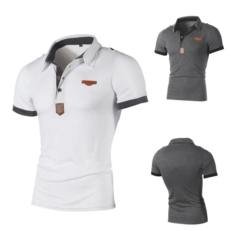

Fashion Personality Men's Casual Slim Short Sleeve Letter T Shirt Top Blouse #A16