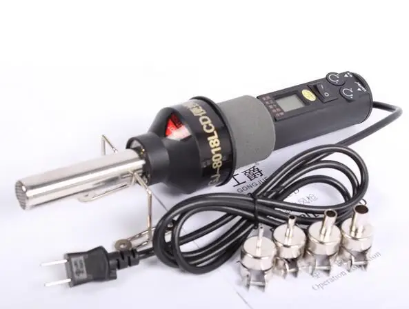 

Soldering Iron 8018 hot air gun soldering rework station LCD hot air gun 220V Welding Equipment 8cm x 16cm x 10cm Free shipping