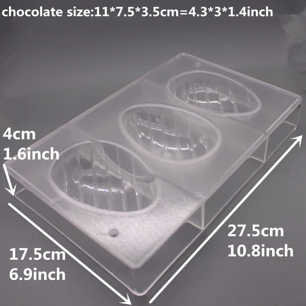 Goldbaking пасхальное яйцо Конфеты Плесень Поликарбонат шоколадное яйцо плесень