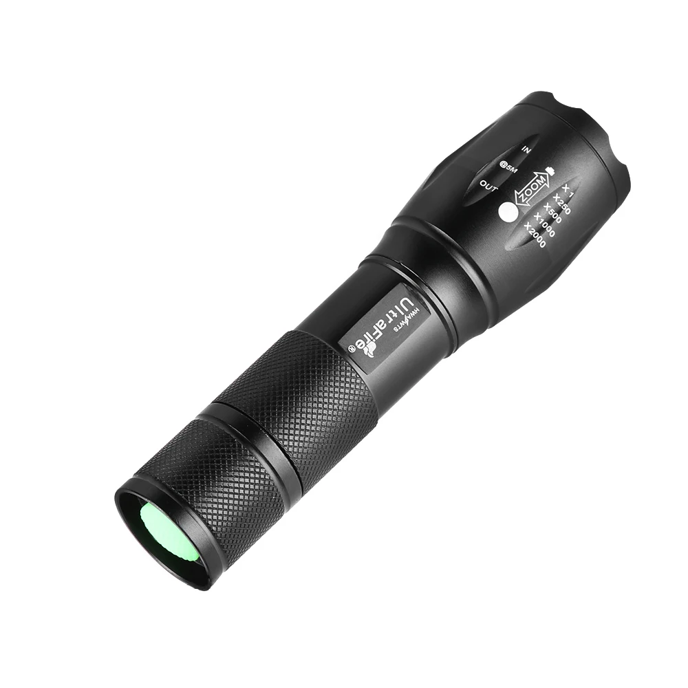 

1PC Practical High Quality E17 XML LED Flashlight Waterproof Torch 3800Lm 5 Mode Bright High Power Zoom Tactical Torch Lamp