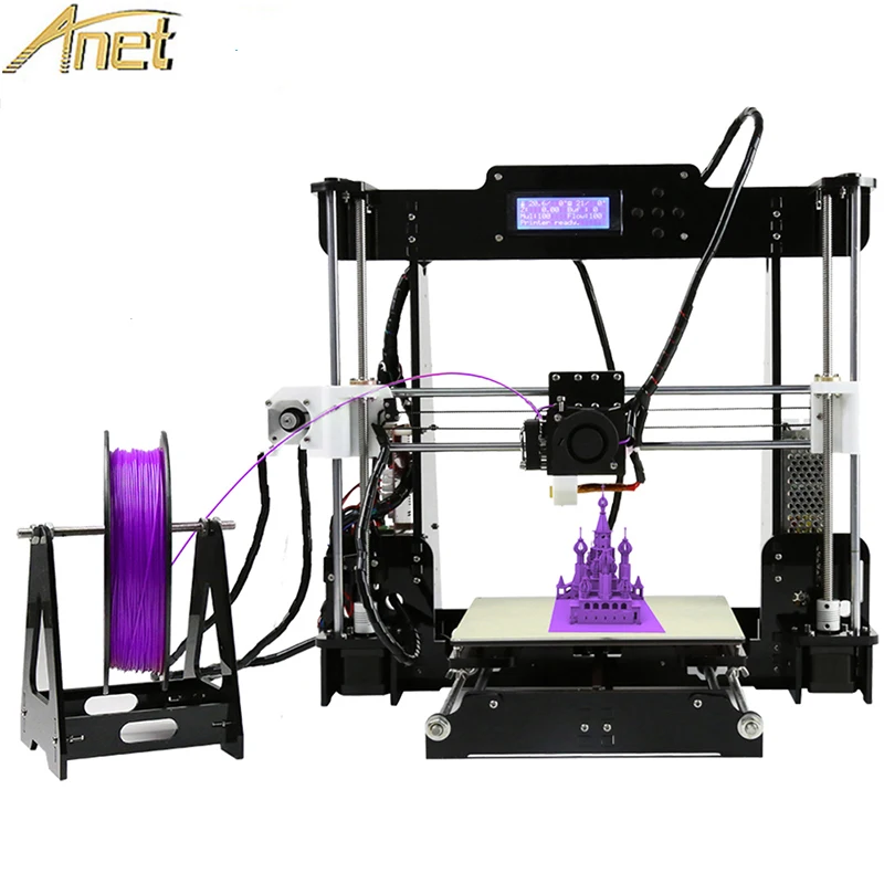 

Anet A8 3D Printer 0.4mm Nozzle Reprap i3 Aluminium Alloy Hotbed Large Printing Size 22x22x24cm Auto level Gift DIY 3D Printer