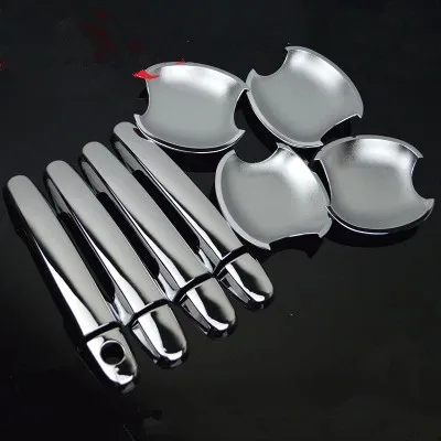 

FUNDUOO New Chrome Door Handle Cover + Cup Bowl combo For Toyota Yaris Vios 2006 2007 2008 2009 2010 Toyota Corolla 2003 - 2013
