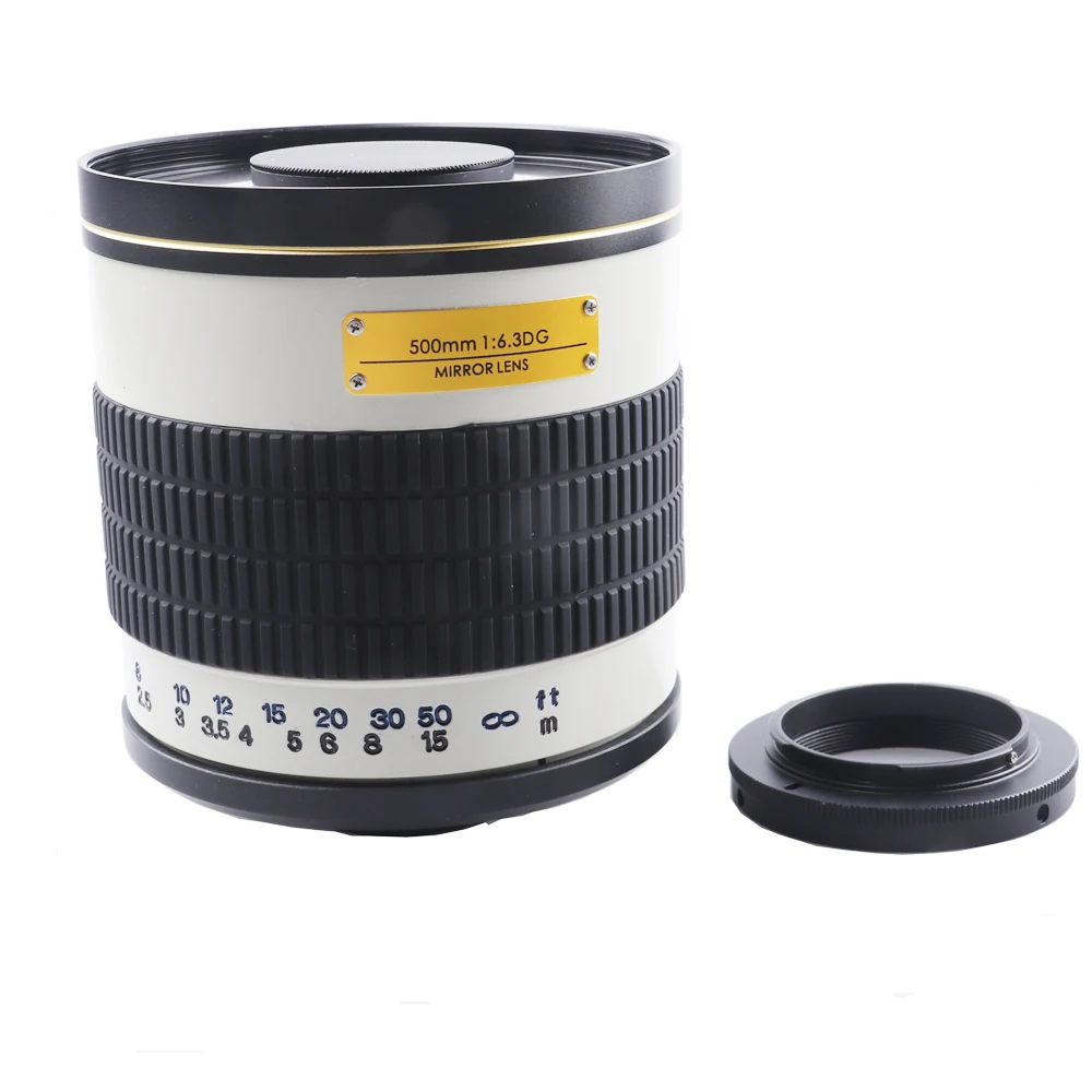 Белое кольцо адаптер с фиксированным фокусом для зеркальных фотокамер Canon Nikon Pentax