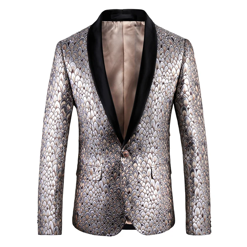 

Fashion Blazer Jacket Men 2018 Men Blazers Casual Stage Wear Prom Dresses Slim Fit Blazers for Men Eslite Hyun