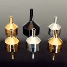 5 шт./упак. высокое качество металла небольшой Алюминий Воронка для переноса духов диффузор бутылки мини жидкости