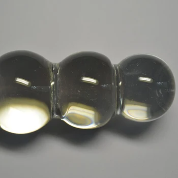 12*2.2 inch large glass dildo +3 anal beads,huge double dildo dong fake penis dick,giant dildos for woman lesbian gay sex toys 4