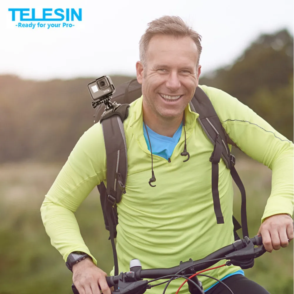 Рюкзак TELESIN с плечевым ремнем и креплением для камеры GoPro Hero 7 6 5 4 3 SJCAM EKEN