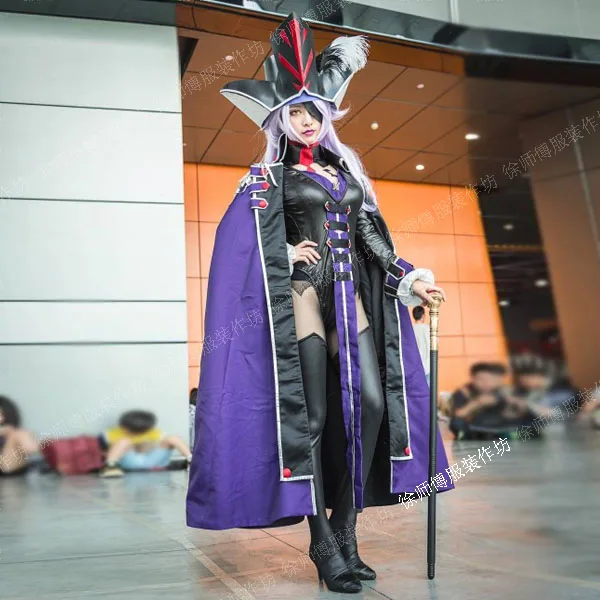 

[Customize] 2018 Anime Fate Grand Order Francis Drake Black Captain Cosplay Costume Any Size For Women Halloween Free Shipping.