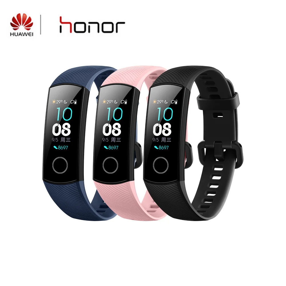Huawei Honor Band 4 Version Standard Bracelet intelligent couleur 0.95 pouces Bracelet écran tactile nager fréquence cardiaque sommeil Snap moniteur | AliExpress