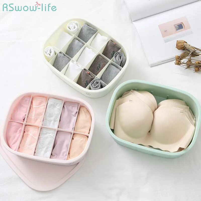 

Plastic Underwear Receiving Box Underwear Bra Box Removable Underwear Receiving Box Organizer Case Plastic PP Closet Storage Box
