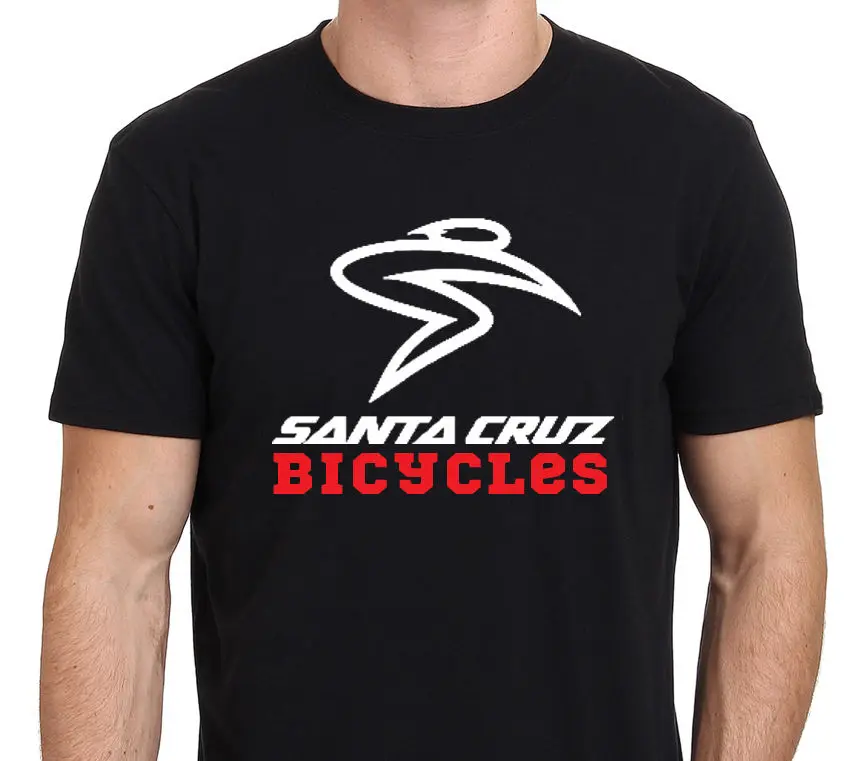 Image Summer 2017 Short Sleeve Plus Size Santa Cruz Bicycle Logo T Shirt Men S