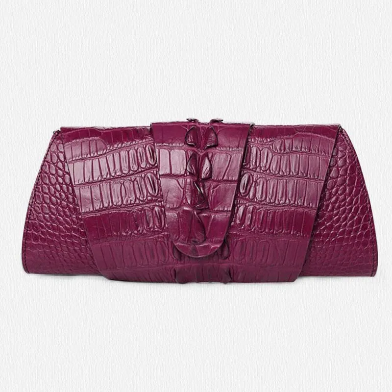 

Gete 2016 new Thai crocodile women handbag single shoulder inclined bag leather crocodile women chain bag dinner packages