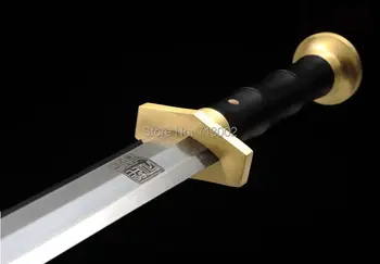 

Hand-Forged Sword Chinese Sword Stamp Saber Fold Damascus Steel Blade Sharp@@@