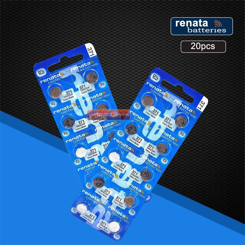 20 шт. розничная продажа Фирменная Новинка Renata длительный 371 SR920SW LR69 LR920 AG6 часы
