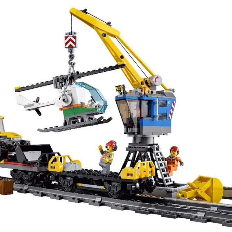 

LOZ 1033pcs City Engineering Remote Control RC Train DIY Building Block Bricks Compatible With Legoingly Technic Gift Toys