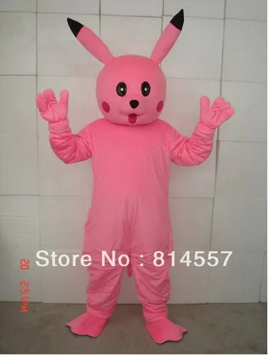 Hot Sale Christmas Brave Pink Pikachu Mascot Costume Halloween gift Cartoon costume characters Fancy dress | Тематическая одежда и