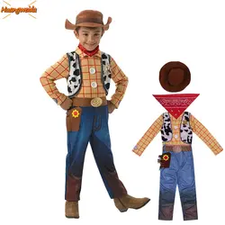 Toy Story/поступление, костюмы под дерево для мальчиков, детское маскарадное платье, костюм на Хэллоуин для детей, ковбойский костюм для