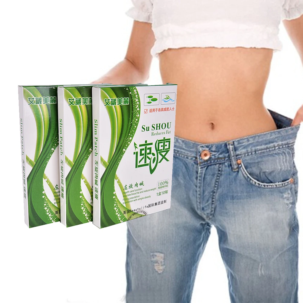 

Newest 10pcs Hot Slimming Navel Stick Magnetic Thin body Slim Weight Loss Burning Fat Patch High Quality