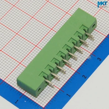 

100Pcs 8P 3.81mm Pitch Straight Vertical Pin Male Terminal Block With Screw Fixed Hole Flange