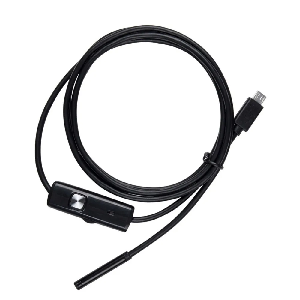 5,5 мм/7 мм эндоскоп камера HD USB эндоскоп с 6 светодиодный 1/1. 5/2/3,5/5 м мягкий кабель водонепроницаемый осмотр бороскоп для андроида ПК