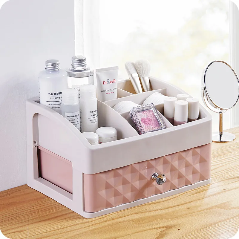 

Makeup Storage Box Casket Box For Jewelry Exquisite Makeup Case Plastic Makeup Organizer Arrangement Storage Box Gift Box