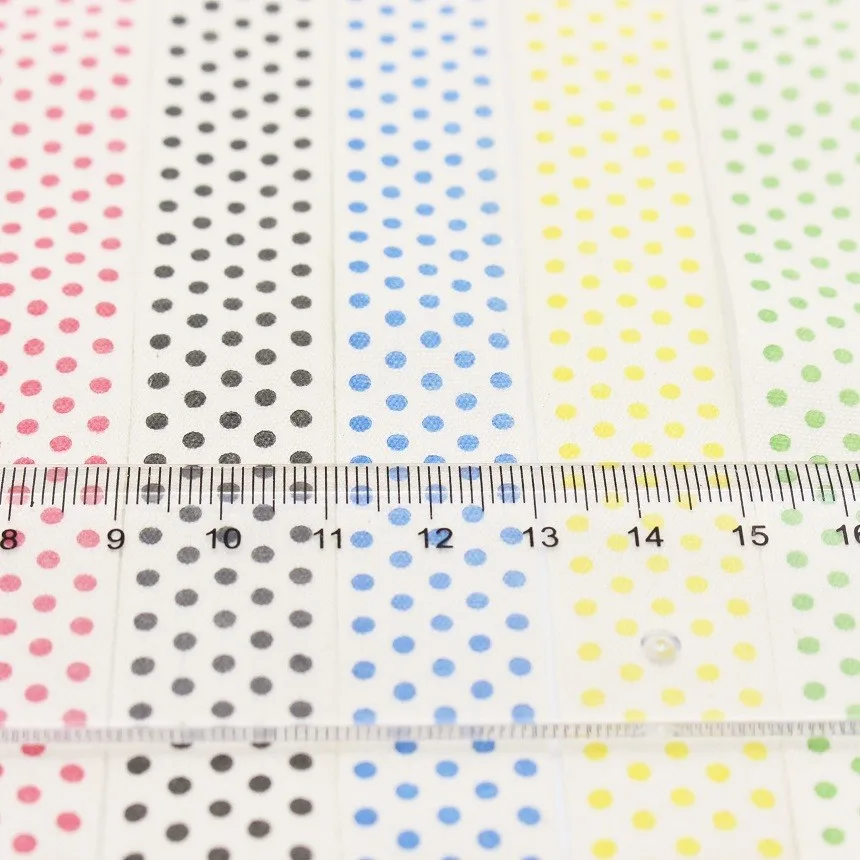 5 цветов точка хлопок тесьма Лоскутная Лента печатная швейная лента хлопок напечатанная тесьма для DIY Скрапбукинг обертывание