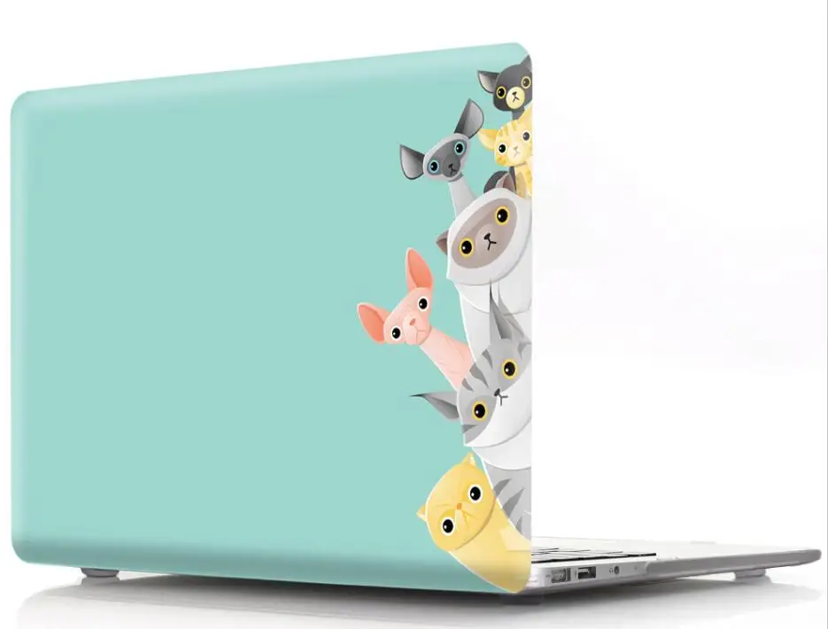Cute Printed Animal Shell Protective Hard Case Cover Sleeve Bag for Apple Mac Macbook Air 11 13 Pro Retina 13 12 15