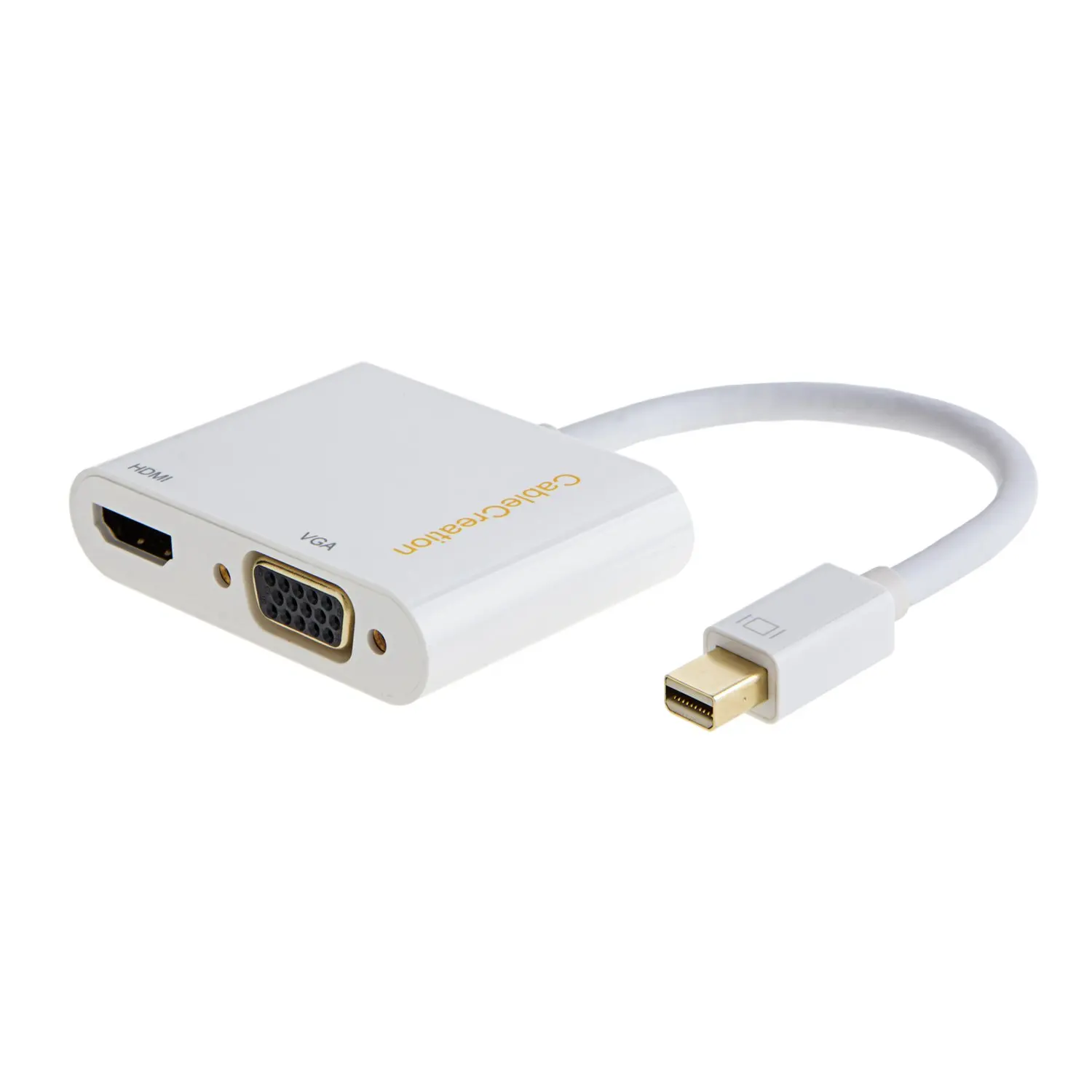 

Mini DisplayPort to HDMI VGA Adapter, 2 in 1 Mini DP (Thunderbolt) to HDMI VGA Converter Compatible MacBook,Surface Pro