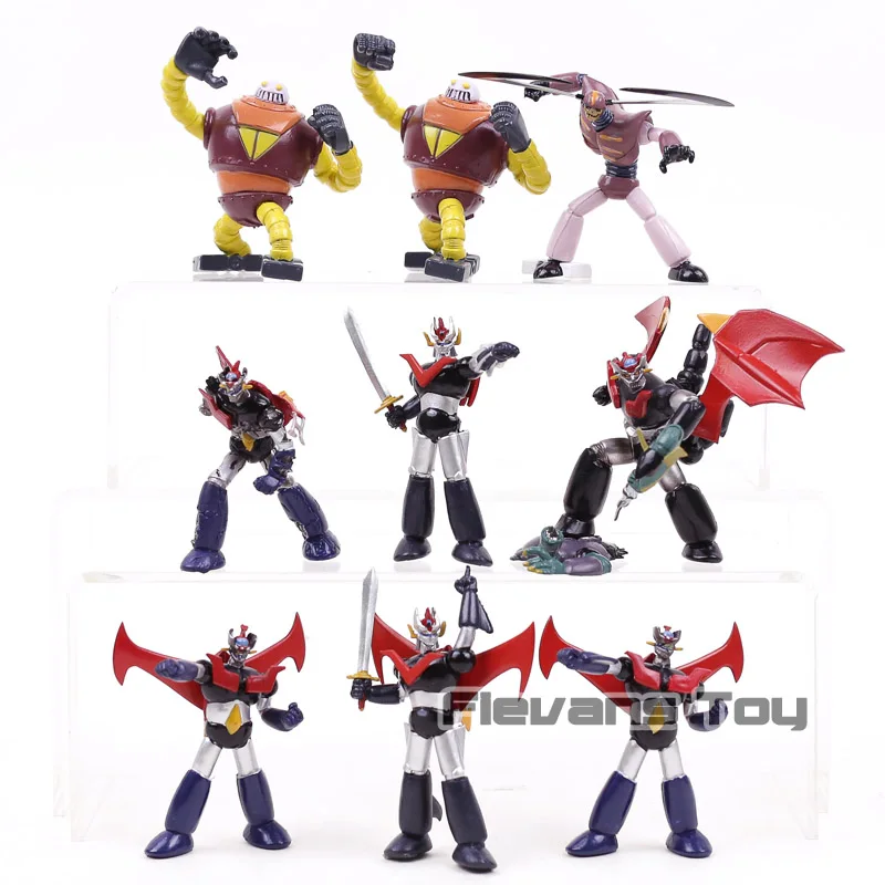 

Anime Cartoon Mazinger Z Mini PVC Action Figures Robot Toys for Kids Children Boys Gift 10pcs/set