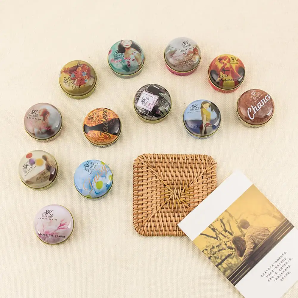 

1PC 15g Solid Perfume for Men Women Portable Round Box Long-lasting Solid Perfume Balm Body Fragrance Essential Oil Skin Care