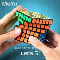 MoYu 6x6x6 магические кубики MofangJiaoshi MF6 скоростной кубик для игры игрушка лабиринт головоломка 68x68 мм magico Cubo Развивающие игрушки для детей