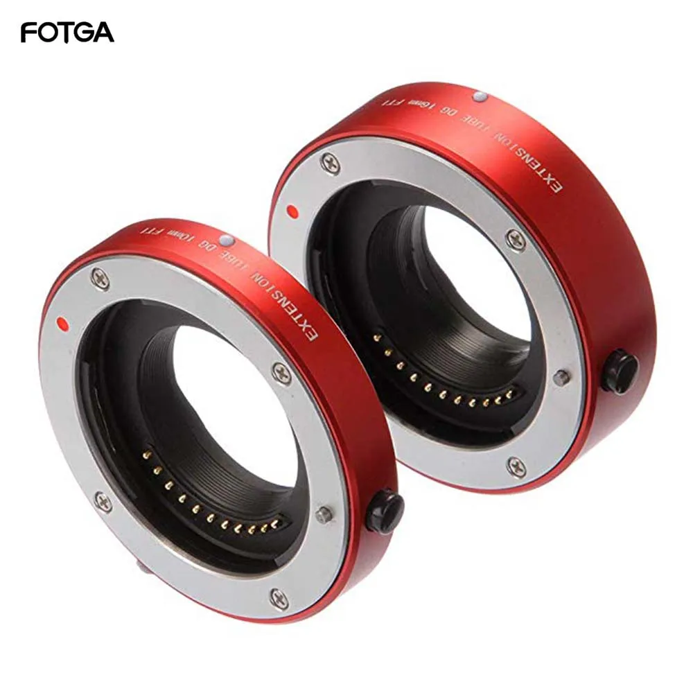 FOTGA металлическая удлинительная макротрубка с автофокусом 10 мм + 16 для Micro Four Thirds