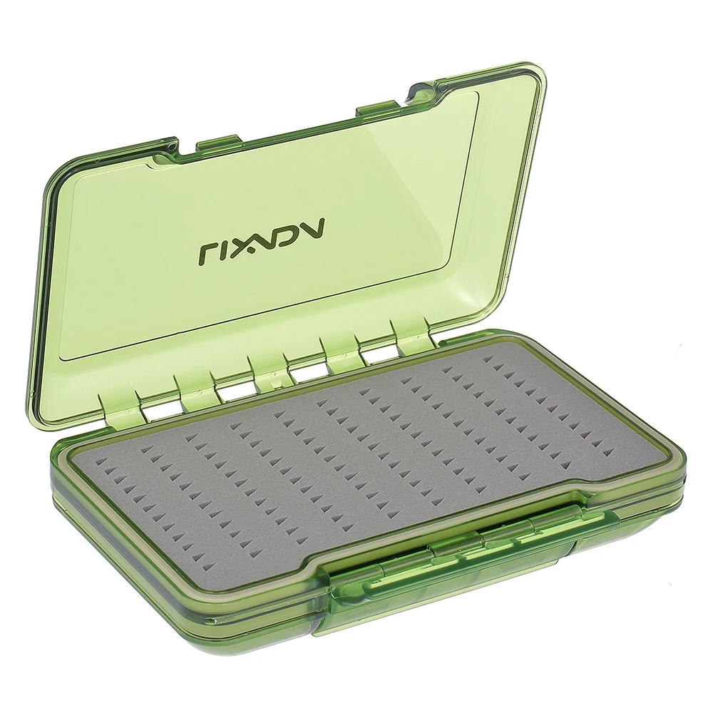 

Lixada Fly Fishing Box Two-sided Waterproof Fly Box Easy Grip Foam Fly Hook Fishing Box Case De Pesca