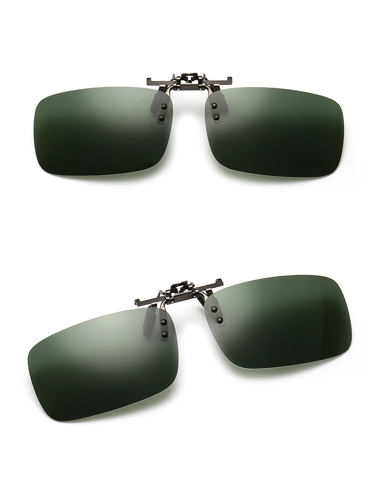 Поляризованные прикрепляемые солнцезащитные очки для мужчин вождения солнцезащитные очки для женщин анти-UVA очки Флип-ап очки при близорукости очки