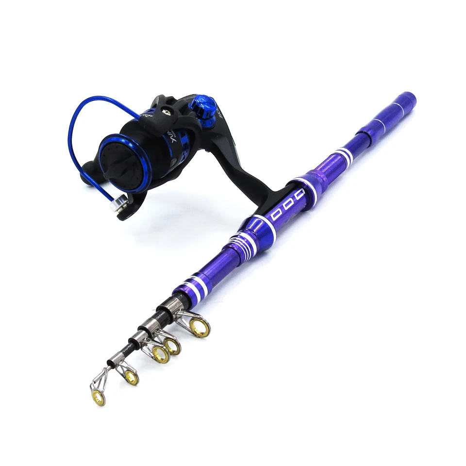 1.8-3M rod combo short hard travel rod set boat rock telescopic spinning fishing rod with reel carbon pesca pole